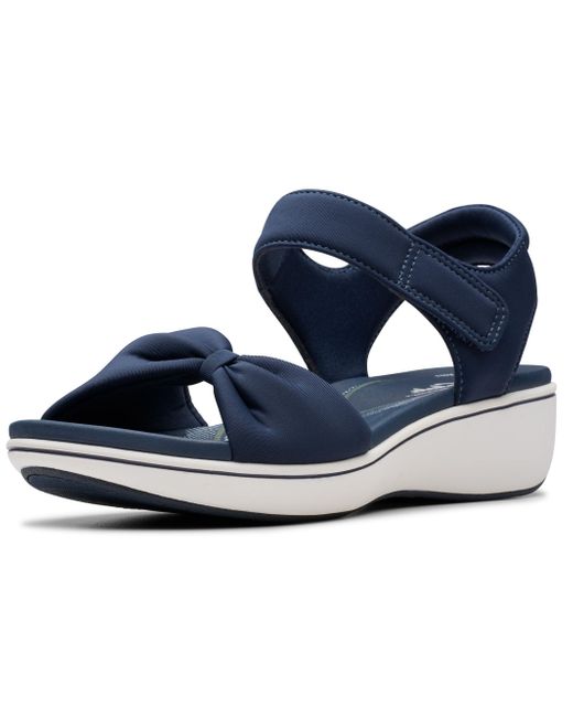 Clarks Blue Breeze Rae Sara Wedge Sandal