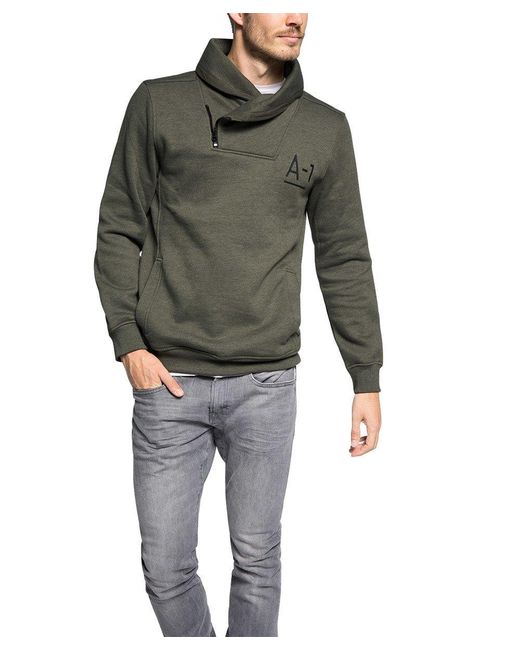 Esprit Edc By Met Funnel Neck Sweatshirt in het Gray voor heren