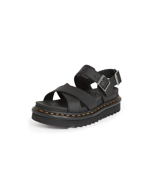 Cross Strap Sandal di Dr. Martens in Black