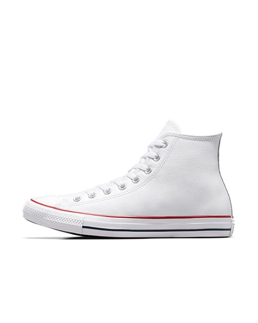 Zapatillas de piel de cerdo Converse de color White