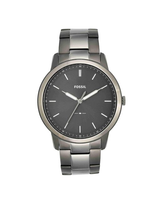 Fossil Metallic Watch For The Minimalist 3h for men