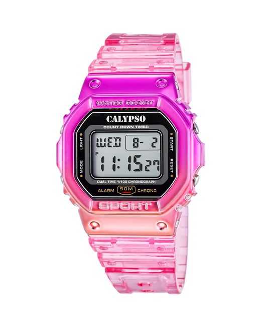 Calypso St. Barth Pink Sport Watch K5874/1