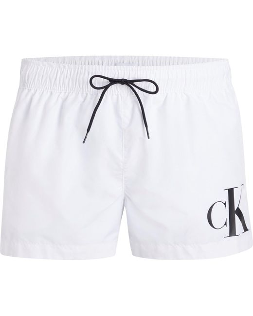 Short Drawstring di Calvin Klein in White da Uomo