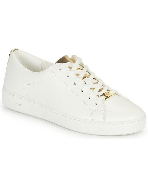 Michael Kors White Keaton Shoes (trainers)