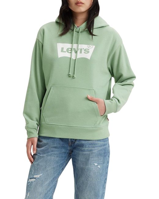 Levi's Graphic Standard Hoodie Voor in het Green