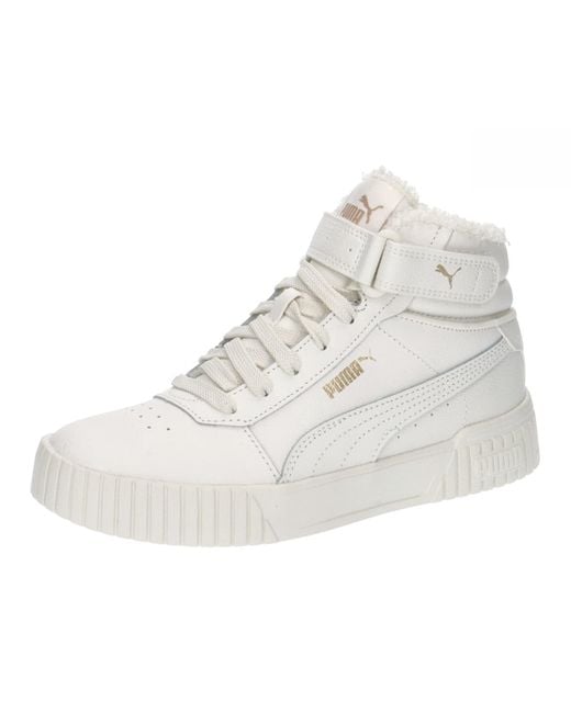 PUMA White Carina 2.0 Mid Wtr Sneaker