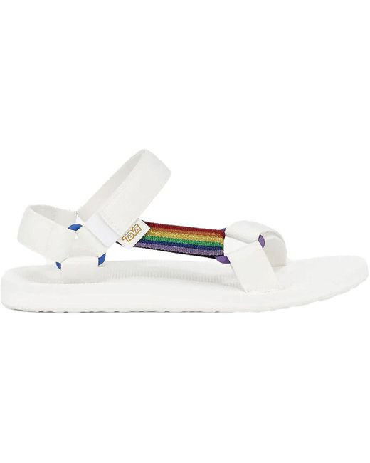 Teva Synthetic Original Universal Pride Sandal in Rainbow/White (White ...