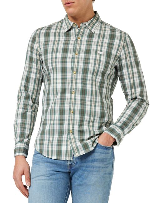 Levi's Long-sleeve Battery Housemark Slim Shirt Nen in het Gray voor heren