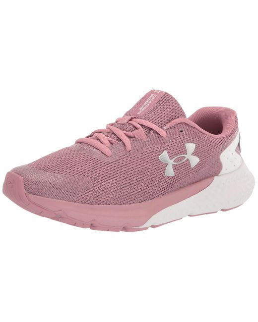 Under Armour Charged Rogue 3 Knit Running Shoe, in Pink Lyst