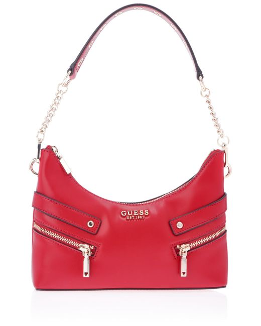 Guess Red S Trissa Top Zip Shoulder Bag Trissa Top Zip Shoulder Bag