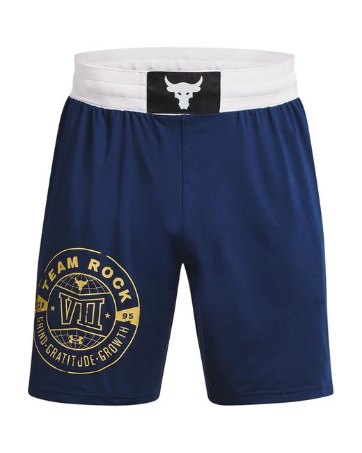 Under Armour Blue Project Rock Boxing Shorts for men