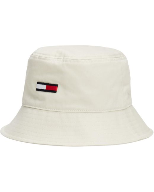 Tjw Elongated Flag Bucket Hat Aw0aw16381 di Tommy Hilfiger in Black