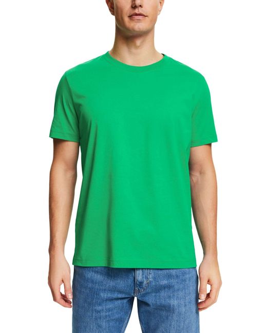Esprit Jersey-T-Shirt mit Rundhalsausschnitt in Green für Herren