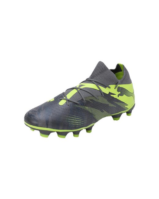 PUMA Green Football Shoes – Nocken Future 7 Match Rush Fg/ag Grey for men