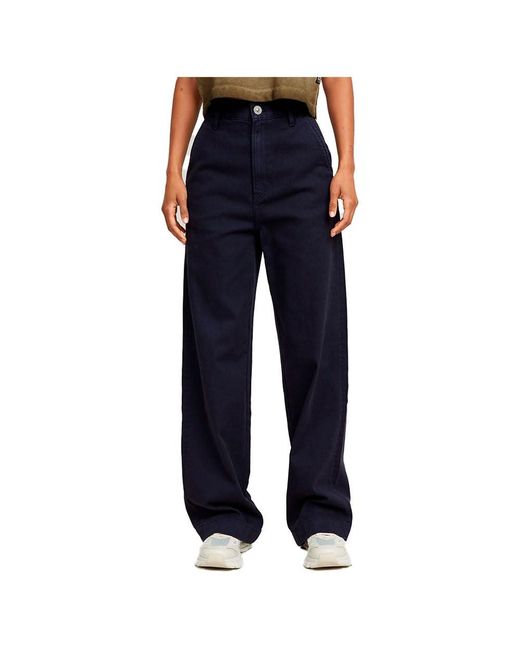 G-Star Deck 2.0 High Loose Chino Wmn Pants in het Blue