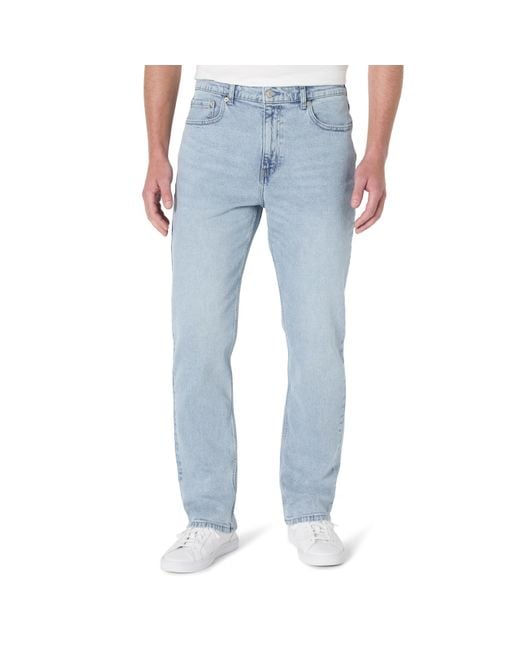 Amazon Essentials Geringfügig elastische Jeans mit lockerer Passform in Blue für Herren