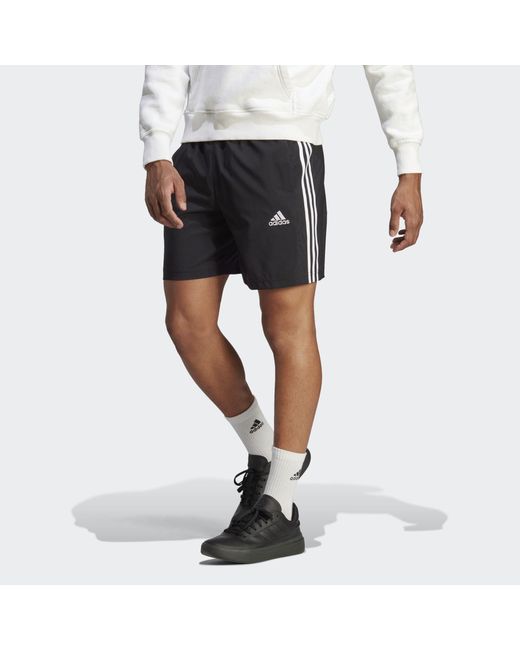 Adidas Aeroready Essentials Chelsea 3-stripes Korte Broeken in het Black voor heren