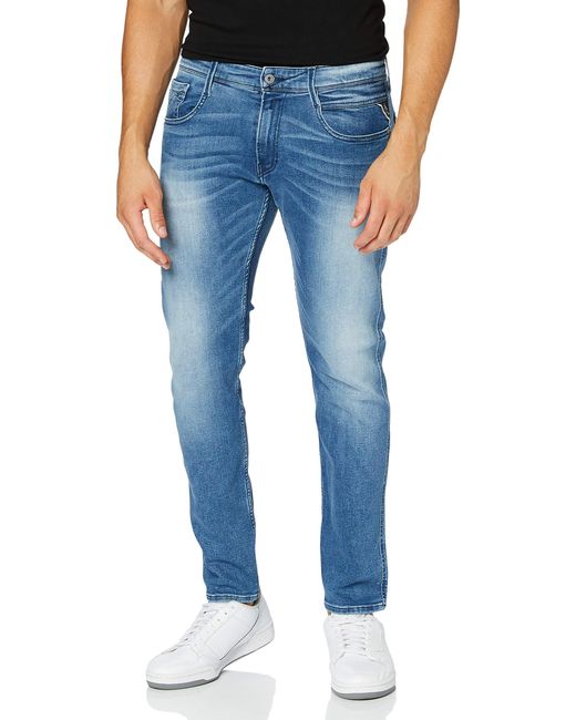 Replay Blue Jeans Anbass Slim-Fit mit Power Stretch