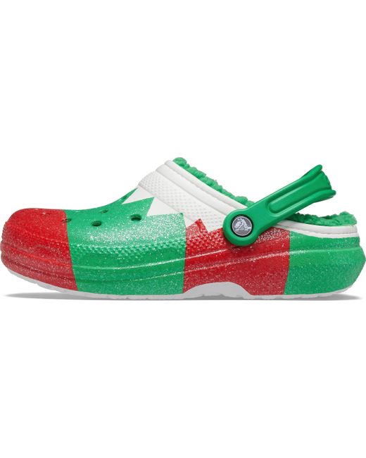 CROCSTM Green Classic Holiday Lined Clogs