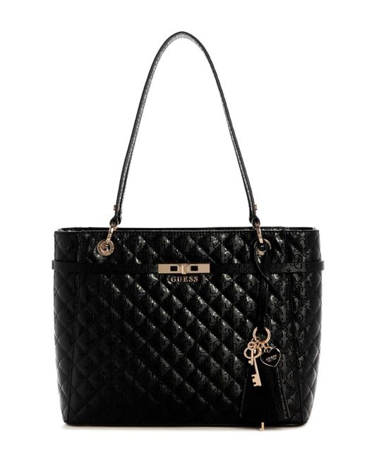 Sac à épaule Idra Noel Tote Bag Black noir Guess