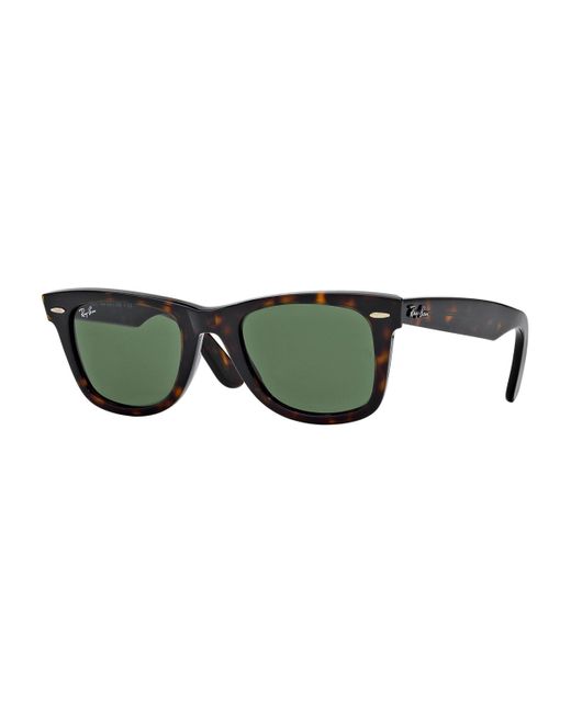 Ray-Ban Multicolor Rb2140 Original Wayfarer Sunglasses, Tortoise/green, 54 Mm