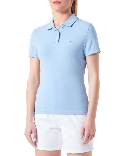 Tommy Hilfiger Blue Poloshirt Kurzarm Tjw Slim Essential Polo Ss Slim Fit