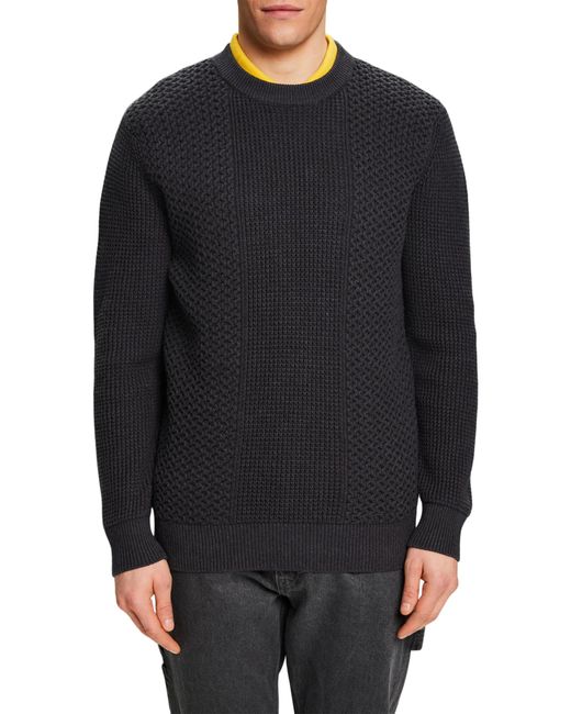 Esprit Black 103cc2i301 Pullover Sweater for men