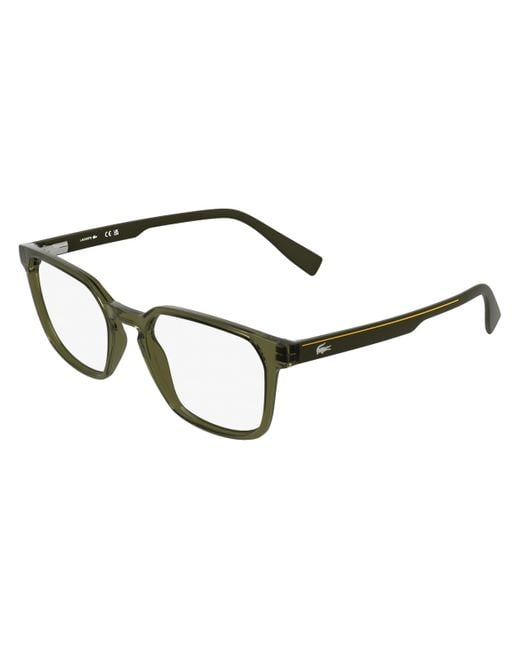Monture L4006 310 TRANSPARENT OLIVE 53/19/145 Lacoste pour homme en coloris Black