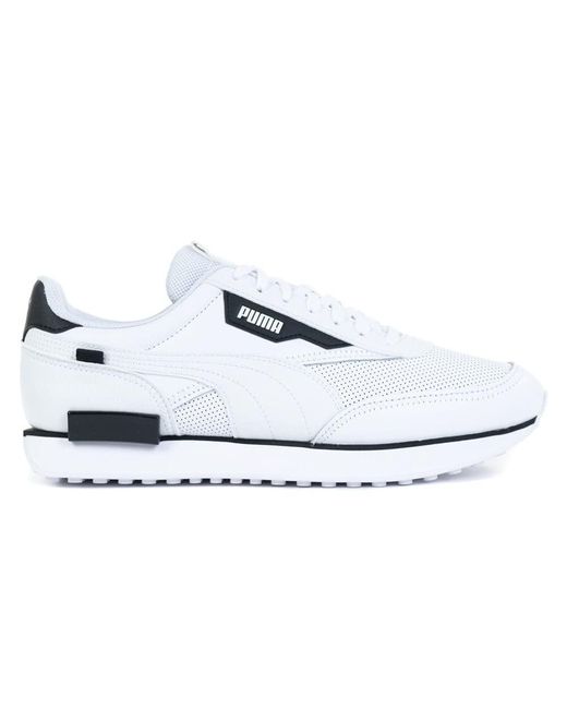 PUMA Future Rider Contrast Lace-up White Synthetic S Trainers 374763_01