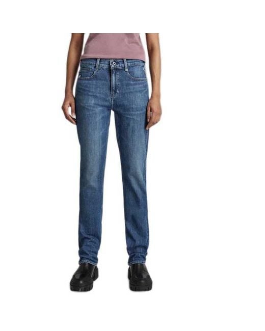 G-Star Blue Noxer Straight Jeans