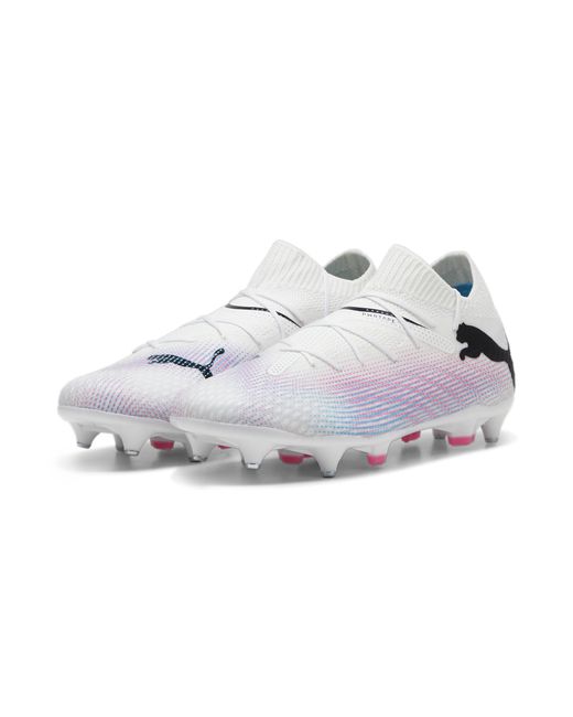 PUMA White Future 7 Pro Mxsg Soccer Shoes for men