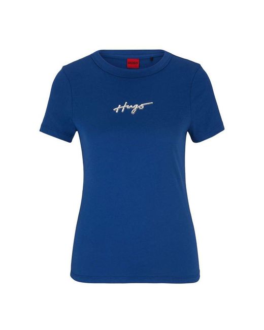 HUGO Blue Classic Tee_4 T_Shirt