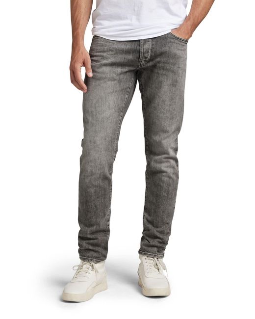 G-Star RAW Gray 3301 Slim Jeans for men