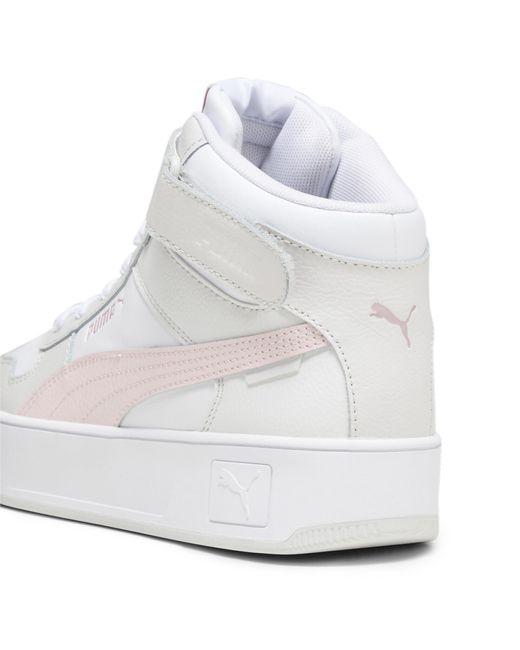 PUMA Carina Street Halfhoge Sneakers Voor in het White