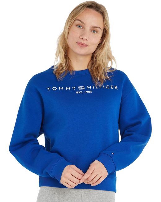 Tommy Hilfiger Blue Sweatshirt Without Hood
