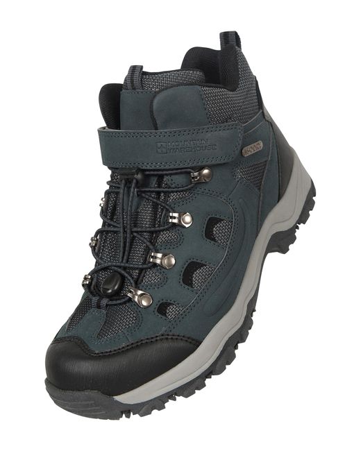 Mountain Warehouse Black Adventurer Womens Adaptive Waterproof Boots - Isodry, Waterproof Footwear With Synthetic Upper & Elastic