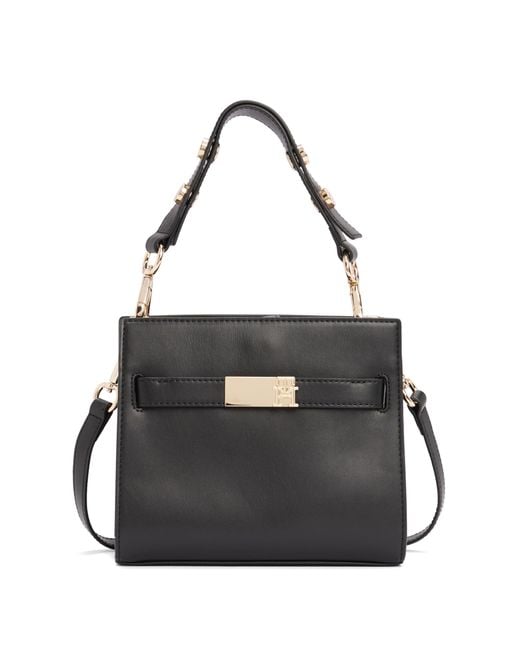 Tommy Hilfiger Black Heritage Mini Stachel with Removable Crossbody Strap Umhängetasche