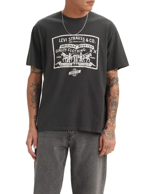 Levi's Vintage FIT Graphic Tee T-Shirt in Black für Herren