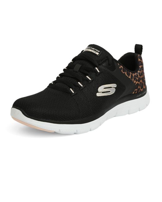 Skechers Black Flex Appeal 4.0 Sneaker