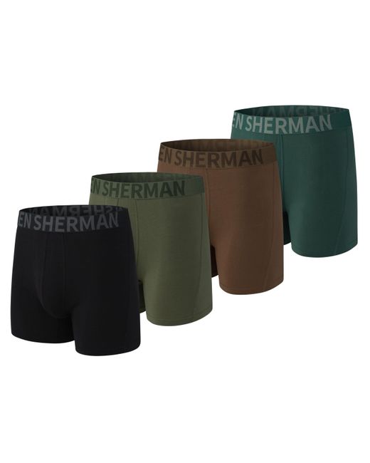 Ben Sherman Green Micro Modal Boxer Briefs Underwear Lux Modal Moisture Wicking for men