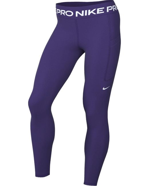Damen Pro 365 Mr 7/8 Pkt Tight Leggings Nike de color Purple
