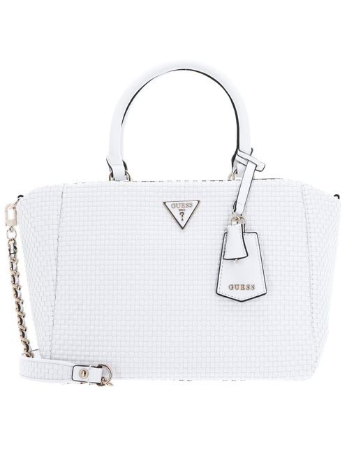 Etel Girlfriend Satchel White di Guess