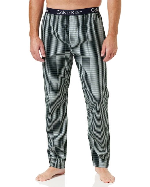 Hombre Pantalón de Pijama Largo Calvin Klein de hombre de color Blue