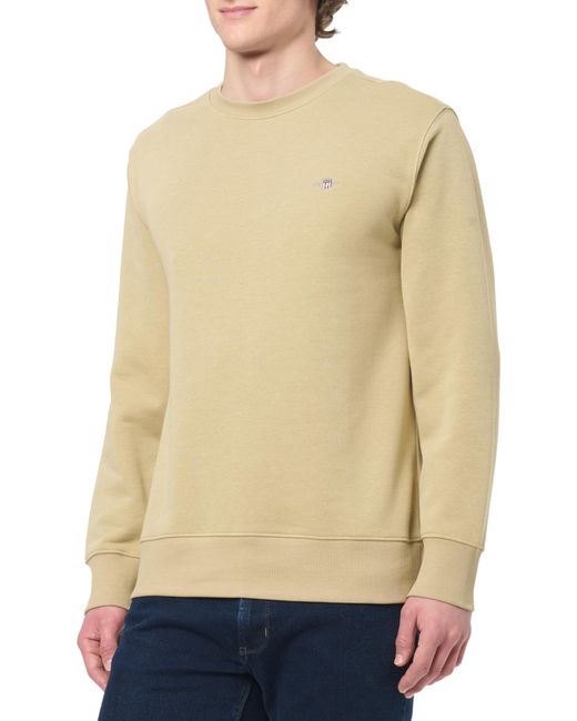 Gant REG Shield C-Neck Sweat in Natural für Herren