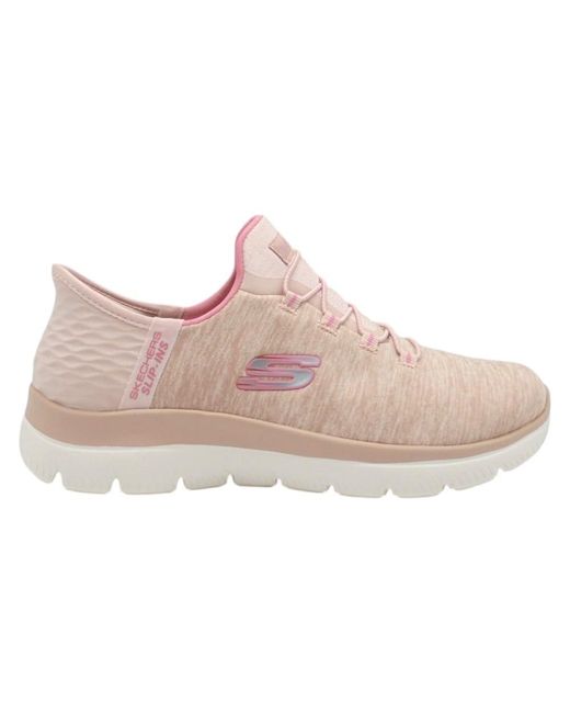149937 Scarpe sportive senza lacci da donna di Skechers in Pink