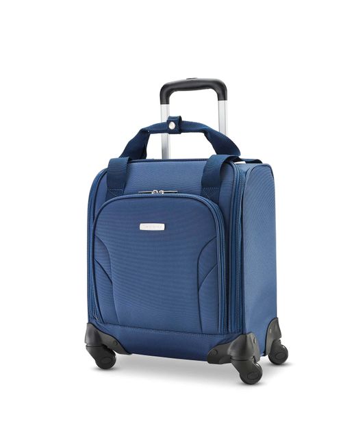 Samsonite Blue Underseat Carry-on Spinner With Usb Port