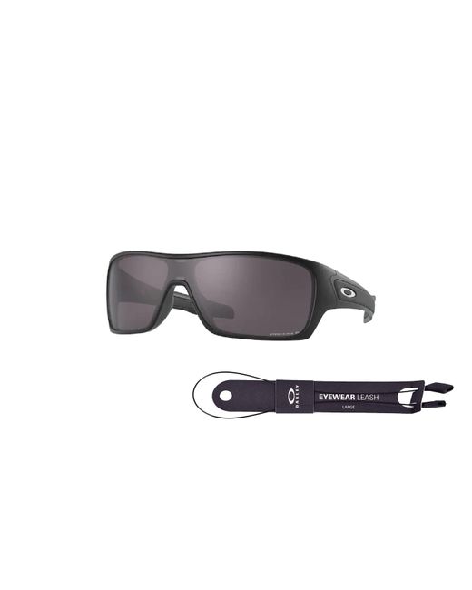 Oakley Turbine Rotor Oo9307 930728 32mm Matte Black / Prizm Grey Polarized  Rectangle Sunglasses For + Bundle With Accessory Leash Kit for Men | Lyst UK
