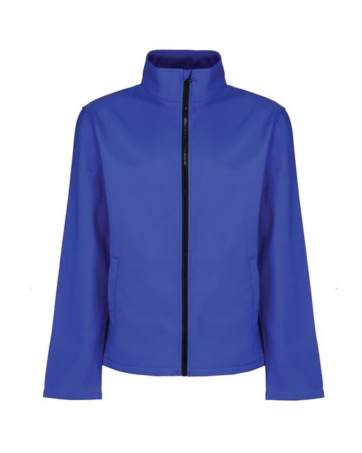 Regatta Blue S Ablaze Printable Softshell Workwear Jacket for men