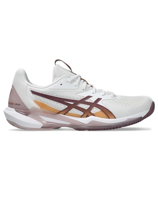 Asics Black 1042a250-102 Solution Speed Ff 3 White/dusty Mauve Uk 3.5
