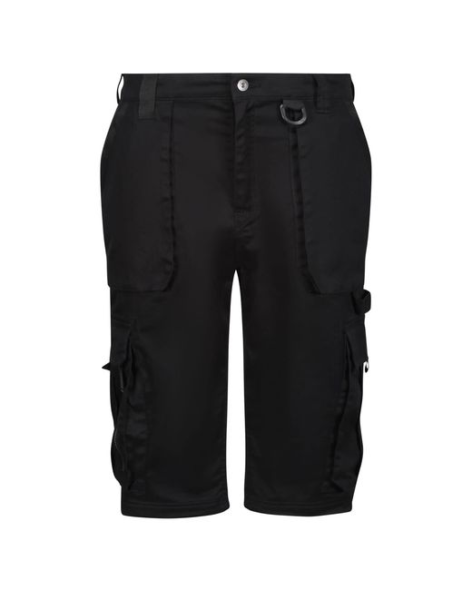 Regatta Black Professional S Pro Durable Utility Work Shorts for men